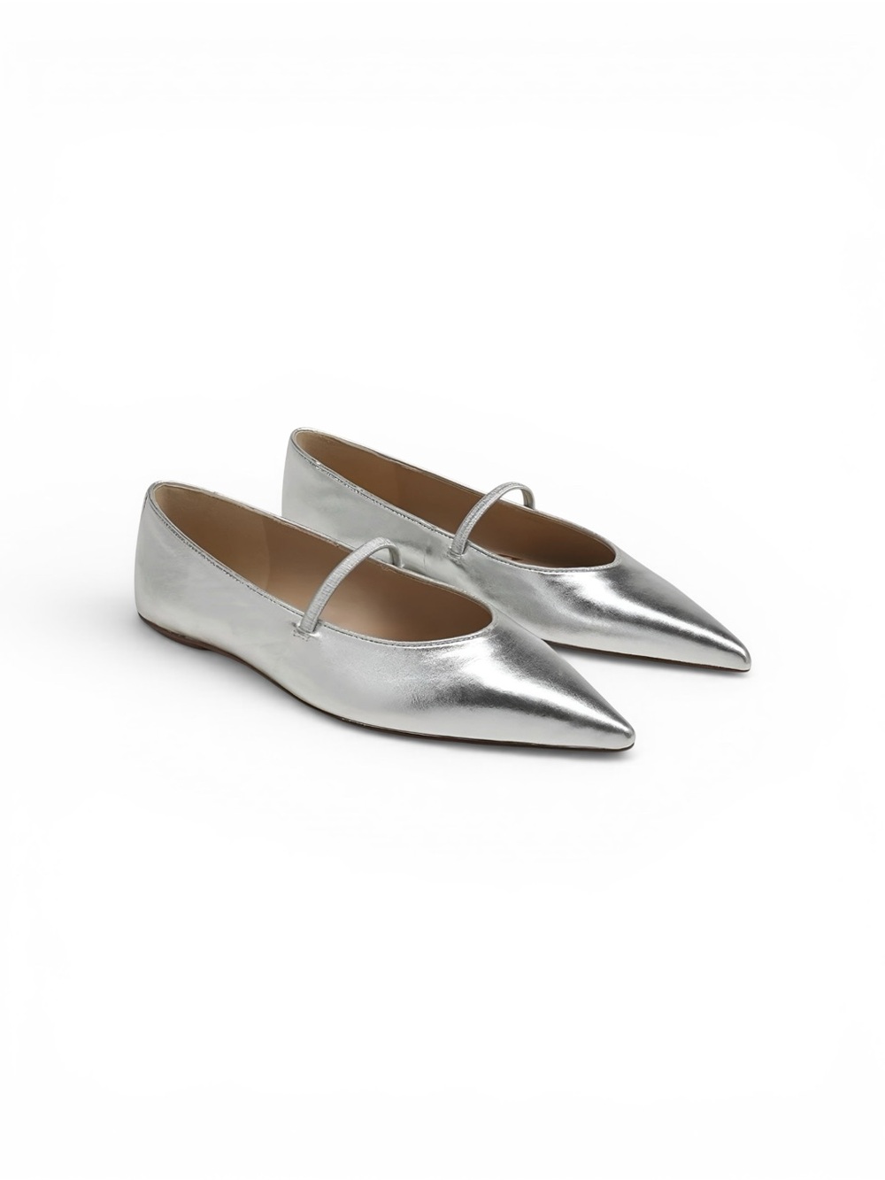 NEW Sam Edelman Nesta Women's Flats Silver Sz 6.5